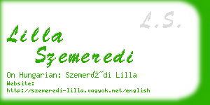 lilla szemeredi business card